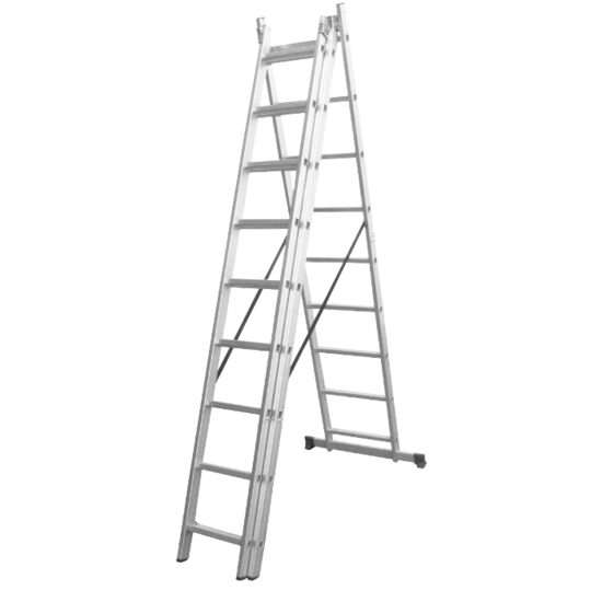 Scara extensibilă DLE309, 3x9 trepte, 5,9m