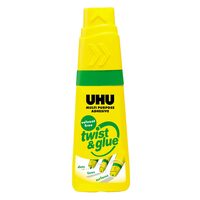 Adeziv universal fără solvent pentru școală și birou UHU Twist&Glue, 90ml 