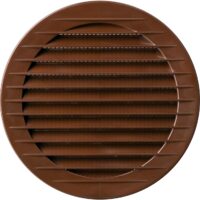 Grilă aerisire rotundă KARRO, ø 70mm, maro 