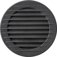 Grilă aerisire rotundă KARRO, ø 100mm, grafit