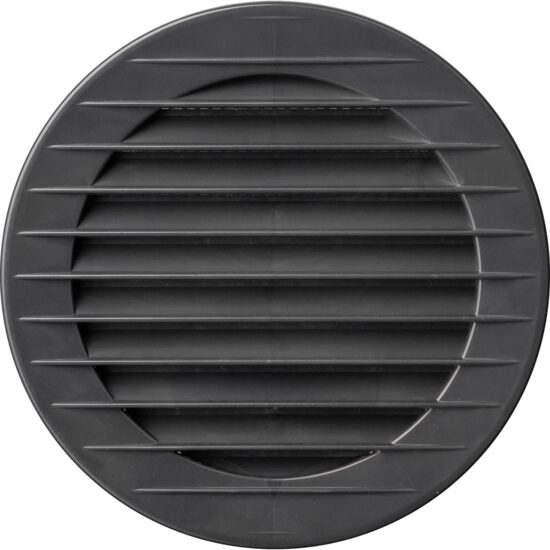 Grilă aerisire rotundă KARRO, ø 100mm, grafit