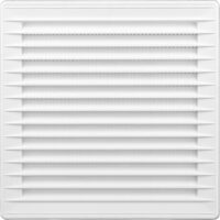 Grilă aerisire KARRO, 170mmx170mm, cu prindere reglabilă, alb