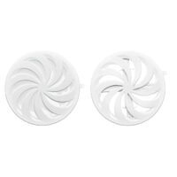 Grila aerisire KARRO,cu inchidere si prindere reglabilă (80mm la 150mm), alb