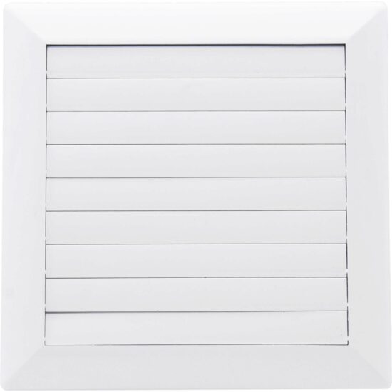 Grilă aerisire cu închidere (cu șnur) KARRO, 172mmx172mm, ø100, alb