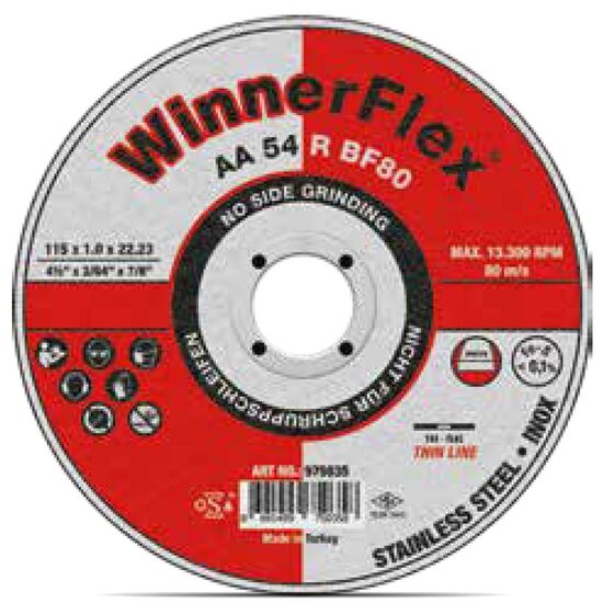 Disc de tăiere WINNERFLEX AA46R, pentru oțel, 115mmx1.6mm