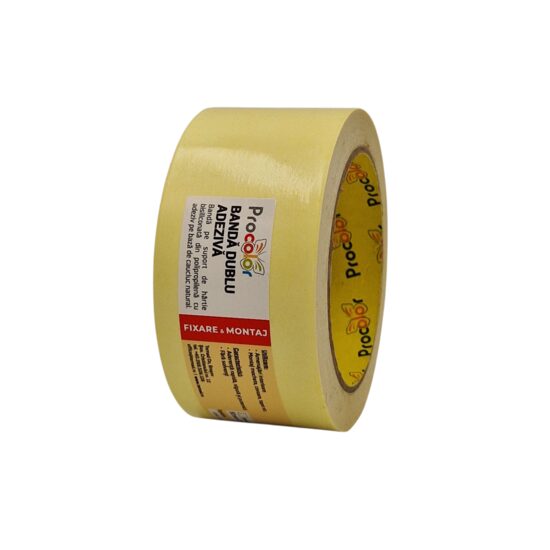 Bandă dublu adezivă PROCOLOR, 50mmx25m