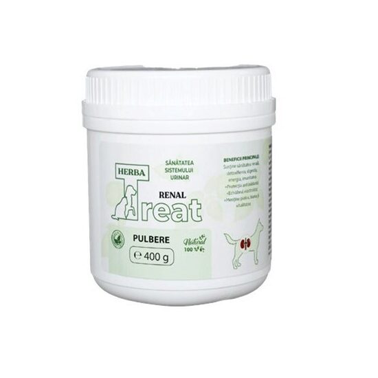 Supliment pentru câine Herba Treat, susține sistemul renal și digestia, 400g