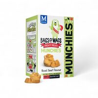 Snack pentru câine Montego Bags OWags, cu aromă de vită la rotisor, 350 g