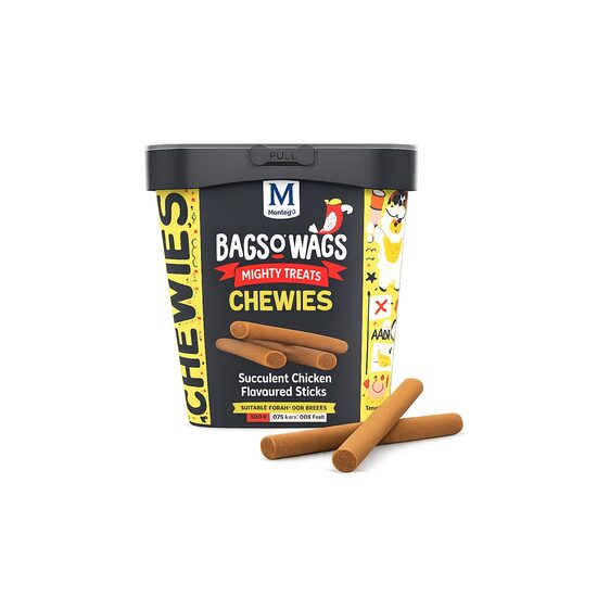 Snack pentru câine Montego Bags OWags, cu aromă de pui, 500 g