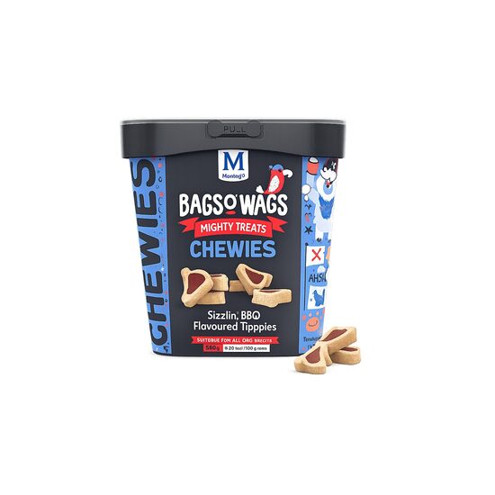Snack pentru câine Montego Bags OWags, cu aromă de BBQ, 500 g