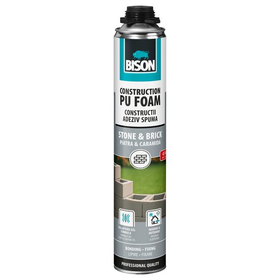 Spumă poliuretanică pentru BCA și cărămizi BISON, adeziv gel, 700ml