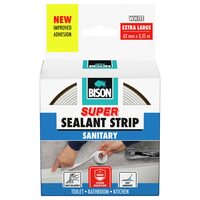 Bandă de etanșare siliconică BISON Sealant Strip, alb, 62mmx3,35m
